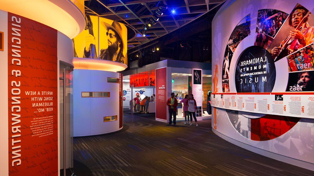 An inside view of GRAMMY Museum Mississippi.